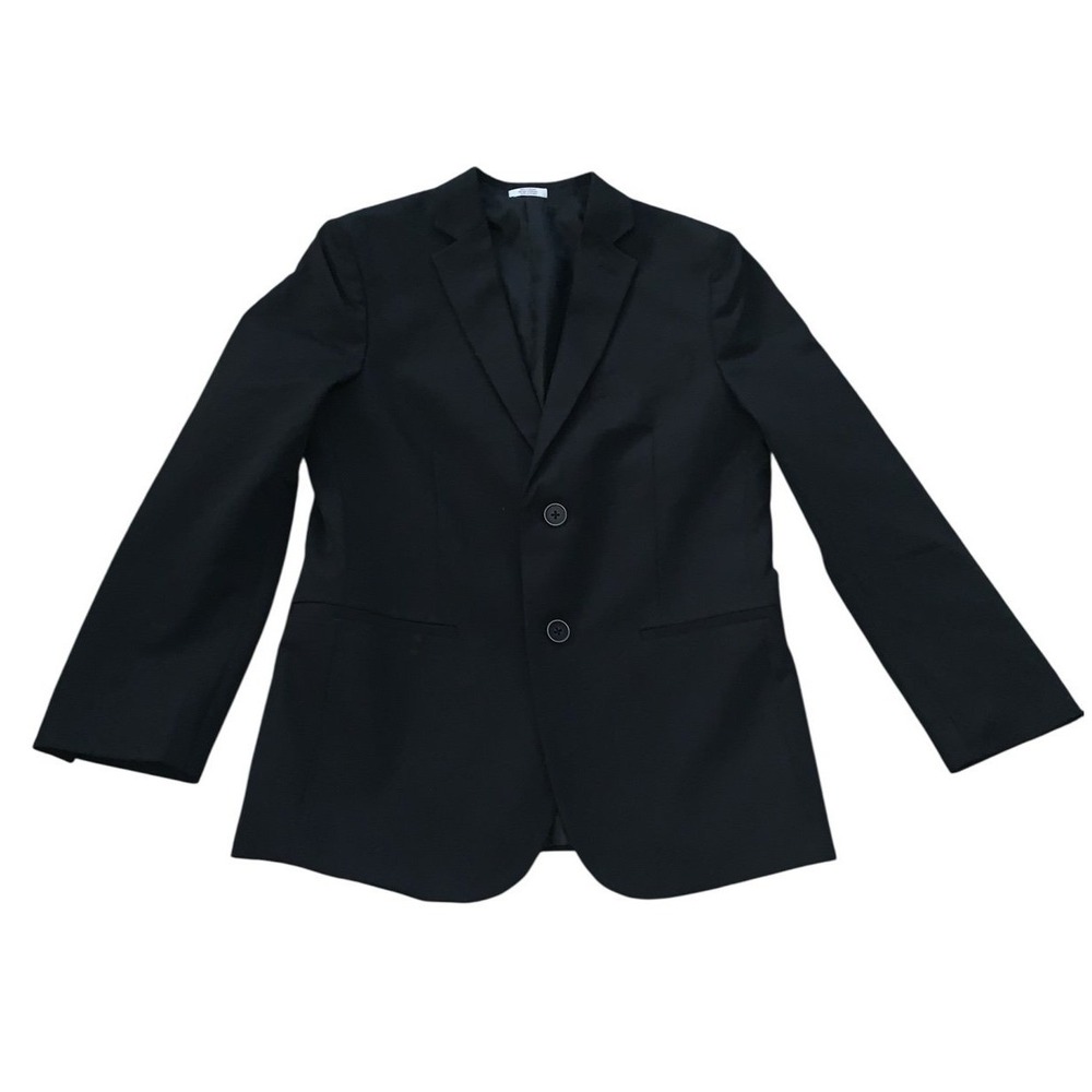 Calvin Klein Blazer Boys‎ 14 Black 2 Button Formal Classic Jacket School DressUp